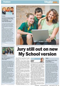The Advertiser - March 15 2011 Jury Still Out On My School
