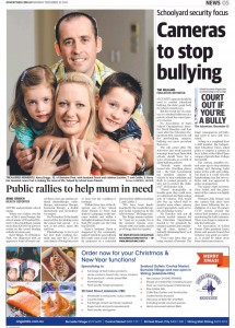 The Advertiser 22.12.14 - Cameras To Stop Bullying