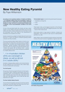 SAASSO Bulletin - New Healthy Eating Pyramid