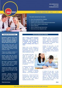 SAASSO Education Update 245 - March 17 2016