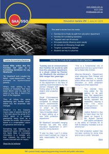 SAASSO Education Update 255 - June 24 2016
