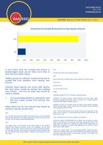 SAASSO Survey - Fast Food - July 4 2016