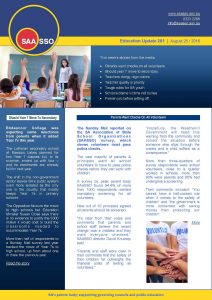SAASSO Education Update 261 - August 25 2016