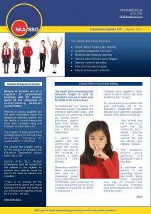 SAASSO Education Update 277 - April 5 2017